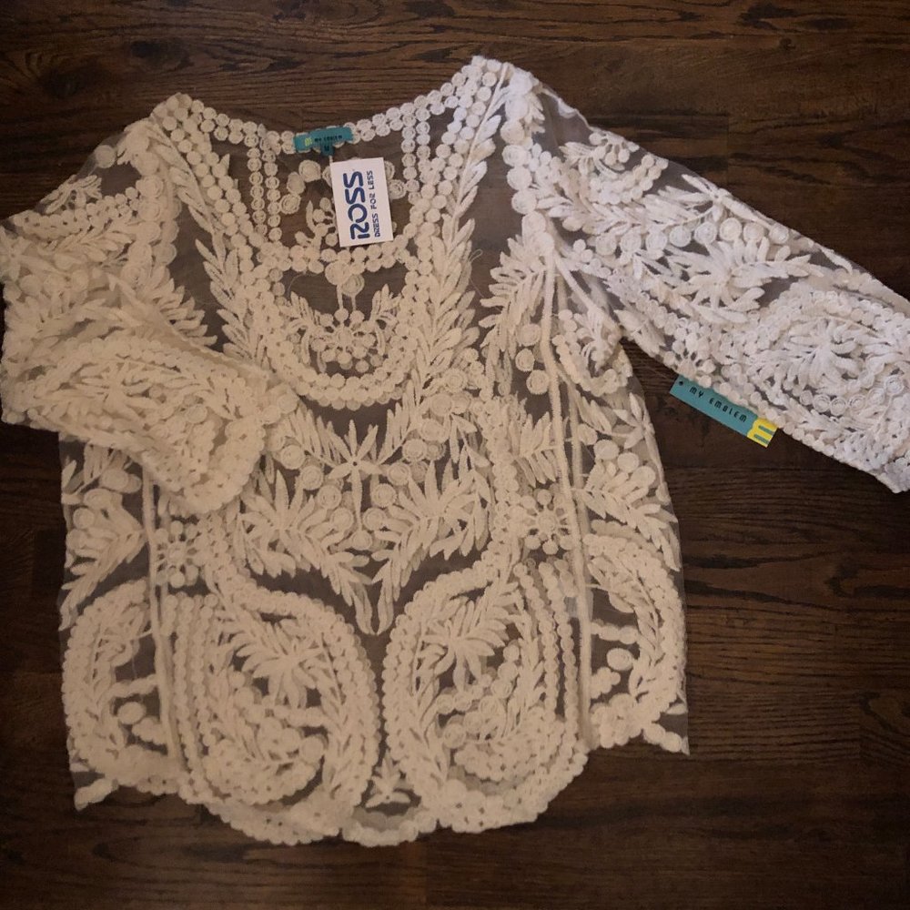 White Lace Long Sleeve